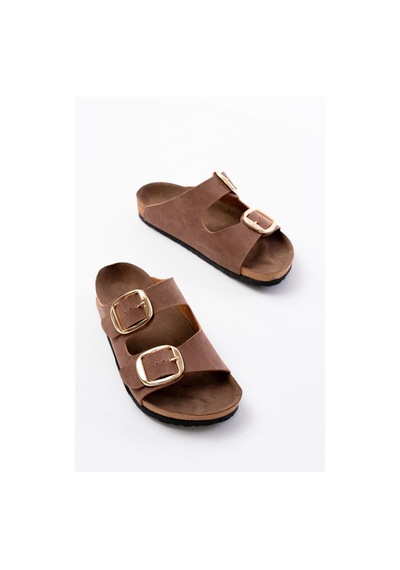 Aymood P-101 Taba Günlük Birkenstock Kadın Terlik