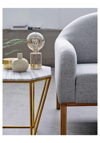 Bej Porselen Dekoratif Vazo Modern Minimal Salon Konsol Masa Üstü Şık Tasarım 11 Cm Açık Bej