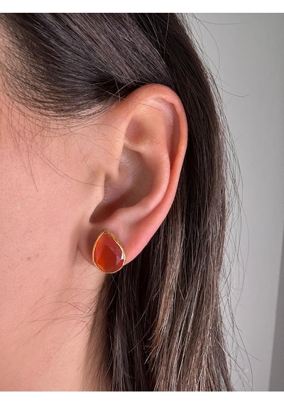 Kadir Jewellery 22 Ayar Altın Kaplama Kadın Minimal Küpe -el İşçiliği Ve Hipoalerjenik Küpe çok renkli 65445484