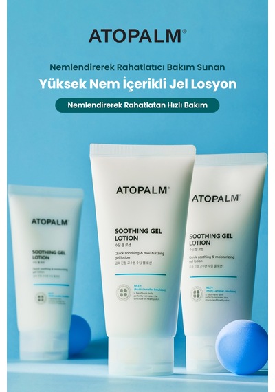 Hassas Cildi Nemlendirerek Rahatlatan Ve Ferahlık Hissi Sunan Jel Losyon Atopalm Soothing Gel Lotion