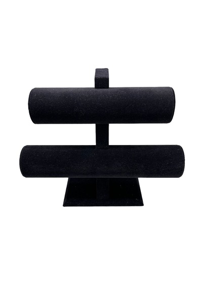Yerli Üretim Süet Kaplama Siyah 26/18cm Iki Kademeli Stand