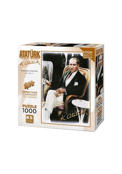 Ks Games Puzzle 500 Parça Yetişkin Kahve İçen Atatürk 11205