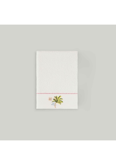 Linens Tropical Pamuk 30x45 Cm El Havlusu Beyaz 450 G/m²