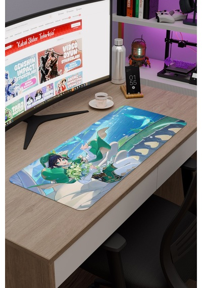 Venti Genshin Impact Anime Gacha V2 - 70x30 Xl Gaming Mouse Pad Fare Altlığı