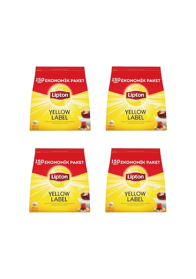 Lipton Yellow Label Demlik Poşet Çay 150'li Paket X 4 Adet