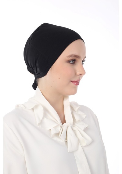 Dilnuvar Dikişsiz Bone Siyah
