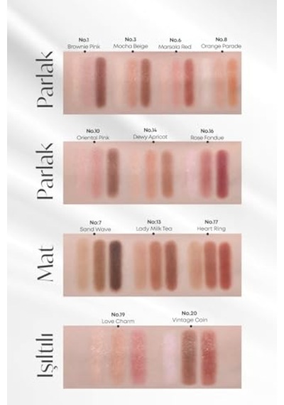 Mıssha Yumuşak Dokulu, Dökülme Yapmayan 3 Renkli Göz Farı Triple Shadow No.6 Marsala Red 00
