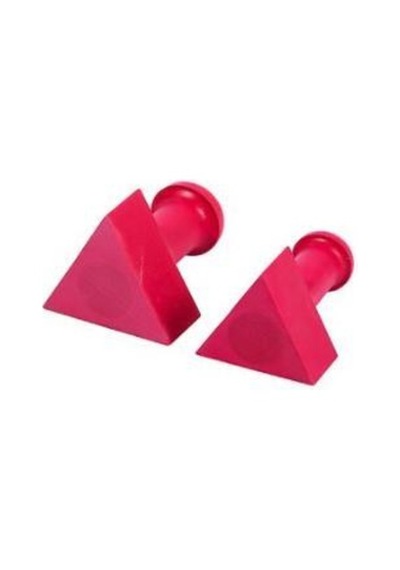 Mühür Kauçuk Alaşım Kırmızı Kaşe Üçgen 25x25mm