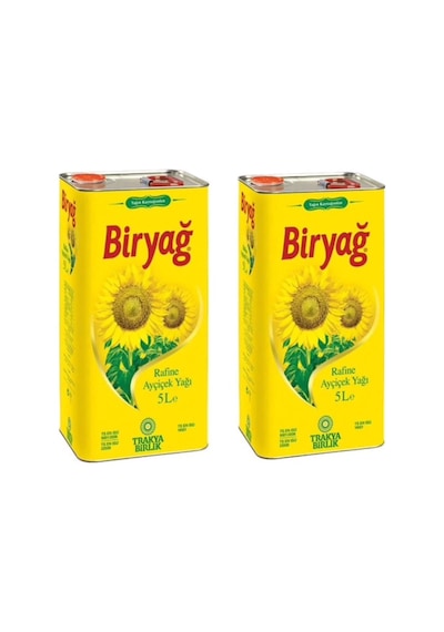 Biryağ Ayçiçek Yağı Teneke 2 x 5 L