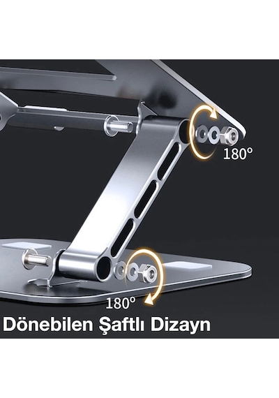 Ally Mc Ls515 Yükseklik Ayarlı Dizüstü Laptop Notebook Standı- 5775 Gümüş