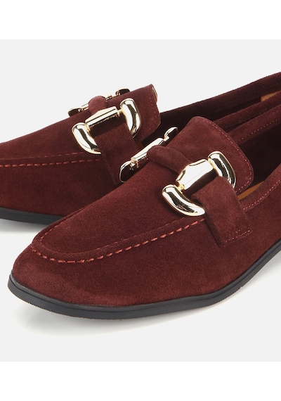 Hotiç Kadın Süet Deri Bordo Tokalı Klasik Loafer 01ayh312400a780 01ayh312400a780 Bordo