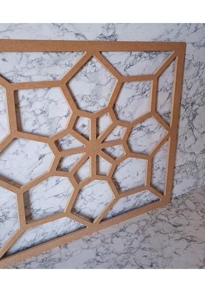 Hobi Adn 90230 Dekoratif Çerçeve Çiçek Motifli Ahşap Mdf Ham Cnc Kesim El Yapım