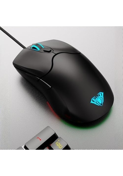 Aula S13 1200/1800 / 2400 / 3600dpı Ayarlanabilir Rgb Optik Kablolu Oyuncu Gaming Mouse