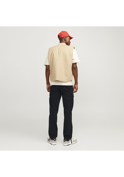 Jack & Jones Erkek Pamuklu Kargo Pantolon - Kane - 12258150 Siyah