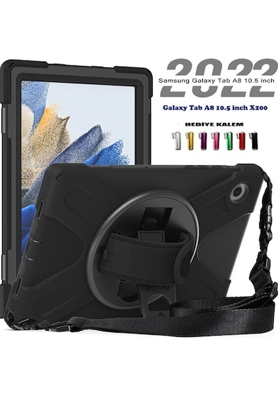 Samsung Uyumlu Galaxy Tab A8 10.5 Sm-X200 Kılıf Zırh Defender Tablet