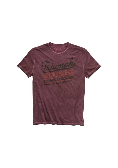 Triumph Costello Bisiklet Yaka Kısa Kol Mor Tshirt