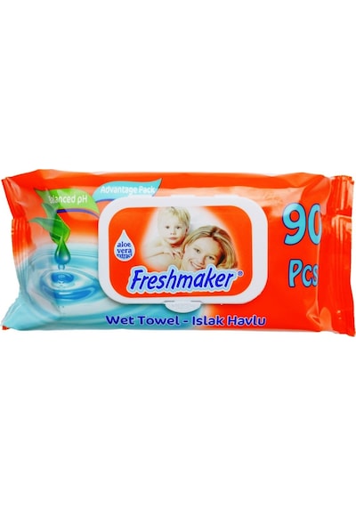 Freshmaker Islak Havlu Mendil 90 Yaprak Avantaj Pk 5 Li Set (450