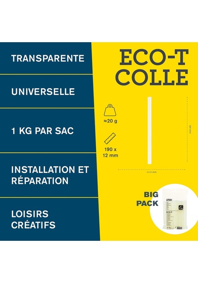 Rapid Eco-t Silikon Çubuk, Saydam 2 Paketi