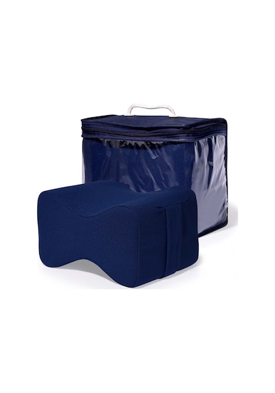 Visco Ortopedik Diz Arası Yastık 25X20/15 cm, Lacivert