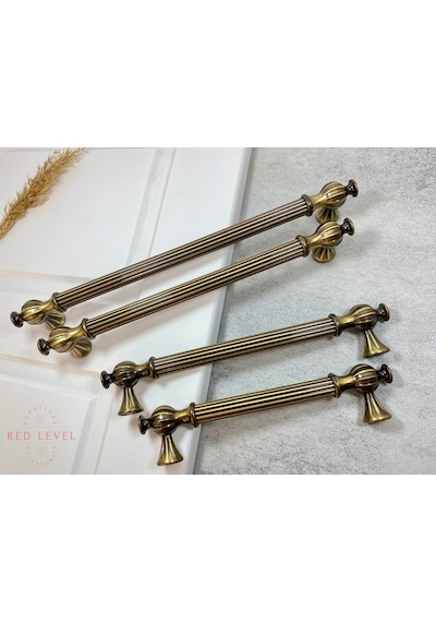 Hitit 224 Mm Antik Sarı Modern Metal Kulp Modelleri Lüks Country Mutfak Dolap Çekmece Mobilya Kulbu Antik Sarı