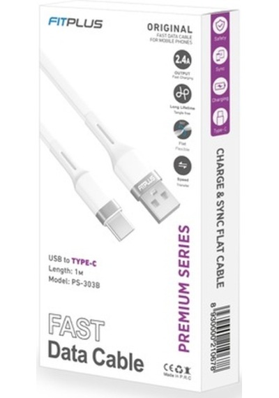 Fitplus Premium Ps-303 Type-C Data/Şarj Kablosu 2.4A 1Mt (521341801)