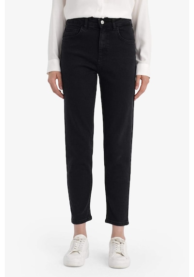 Defacto Comfort Mom Yüksek Bel Bilek Boy Jean Pantolon E9162ax25aunm40 Siyah
