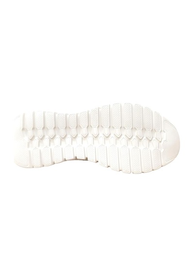 Divamod 502 Kadın Bej Triko Taşlı Memory Foam Tabanlıklı Comfort Sneaker Bej Siyah