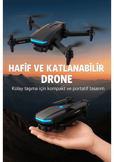 Dm700 Drone Katlanabilir 4k Kamera Wi-fi 1800mah 100m