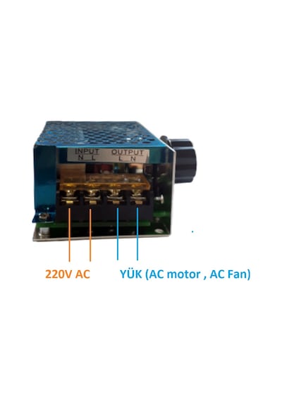 Dimmer AC 220V Motor Hız Kontrol Devresi 4000W
