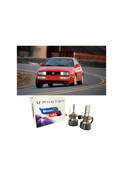 Vw Corrado Uzun+kısa Far Ampulü H4 Mono Yeni Seri Beyaz 1988-1995