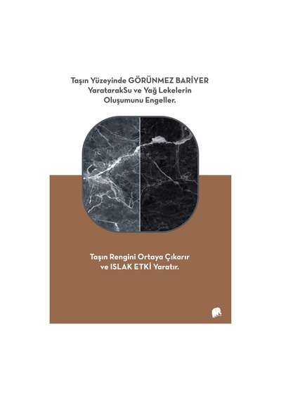 Vh2010 Maxıblack Doğal Taşlar Için Solvent Bazlı Renk Canlandırıcı Su Ve Yağ Geçirmez Koruyucu 1 Lt