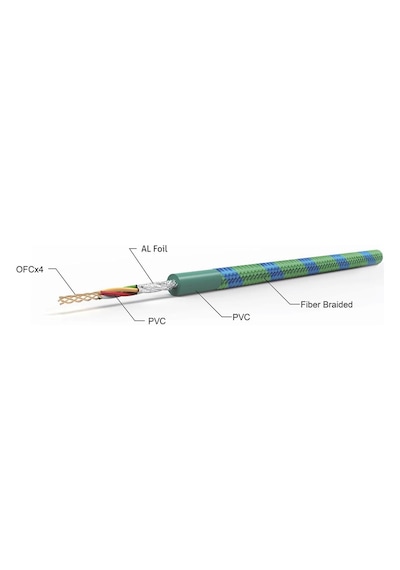 For-x Ofc Rca Kablosu 1 Metre For-x X-1122g-1m Profesyonel %100 Bakır Amfi Rca Kablosu - 1 Metre
