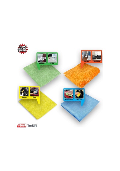 4 Lü Kutulu Mikrofiber Bez Aracınız İçin Pratik Ve Çiziksiz Temizlik