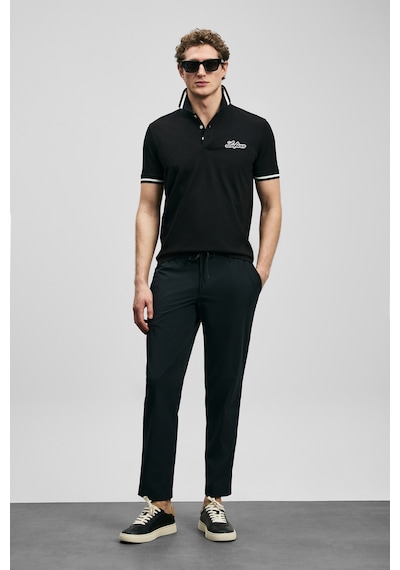Lufian Artos Smart Erkek Polo Tişört Siyah Siyah 111040249100100 Siyah