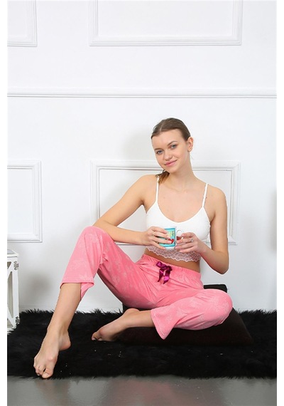Akbeniz Kadın Pamuklu Alt Pijama 27462 - M Pembe