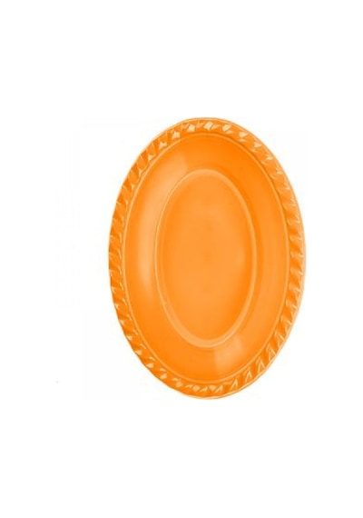 Roll Up Plastik Oval Turuncu Kase 8'li