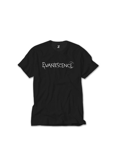 Evanescence Yazı Siyah Tişört Siyah