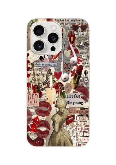 iPhone Uyumlu 14 Pro Max Desen005 Çok Renkli