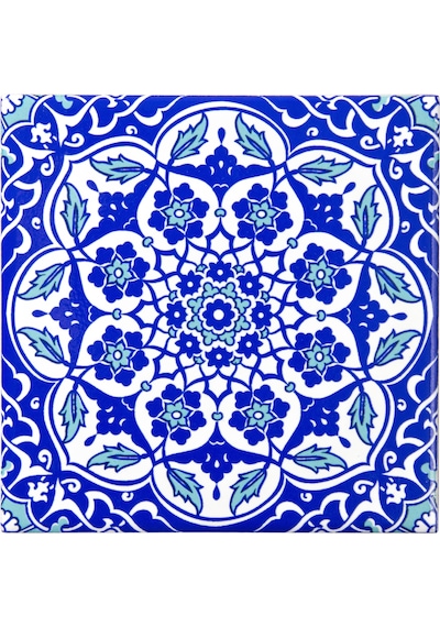 Can Seramik – 10x10 Cm. Cç-87 Kütahya Çini Karo 5'li 1 Paket