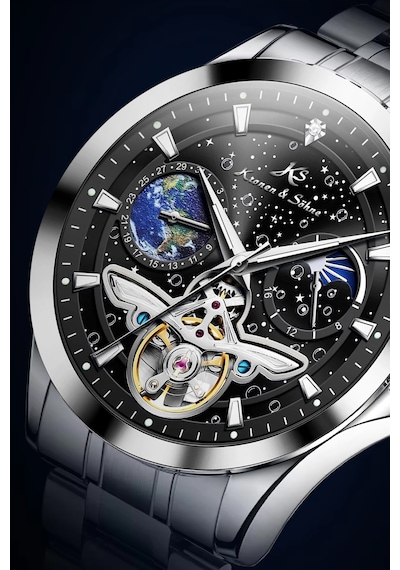 Kronen & Söhne Ks7009 Day Night Tourbillon Mekanik Otomatik Saat
