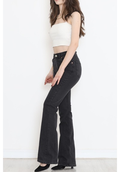 Mokashopin - İspanyol Paça Kot Pantolon Füme - 17274.1431. 001