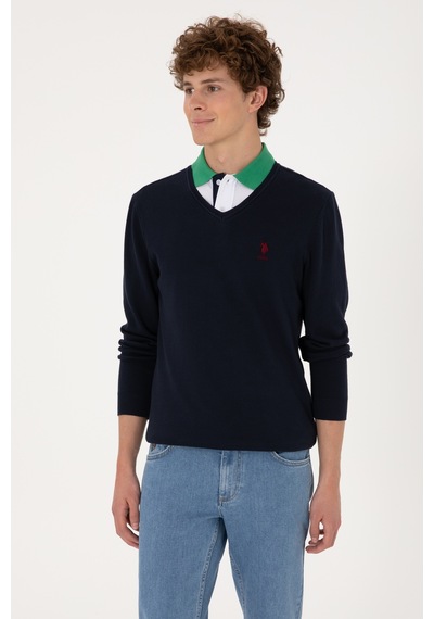 U.S. Polo Assn. Erkek Lacivert Basic Kazak 50288881-VR033
