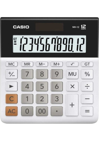 Casio DH-12-WE Masaüstü 12 Hane Hesap Makinesi