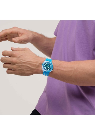 Swatch Sscu09s100 Blue Fire Erkek Kol Saati Mavi