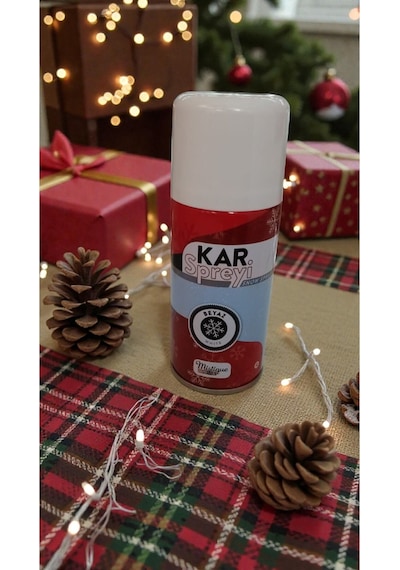 Yılbaşına Özel Çam Agaçı Kalıcı Kar Spreyi 150 Ml