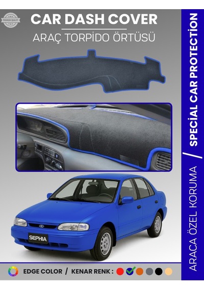 Kia Sephia 1995-1998 Torpido Örtüsü Ön Panel Halı Torpido Koruma Tam Uyum Araca Özel Kaymaz - 859 Stiloto