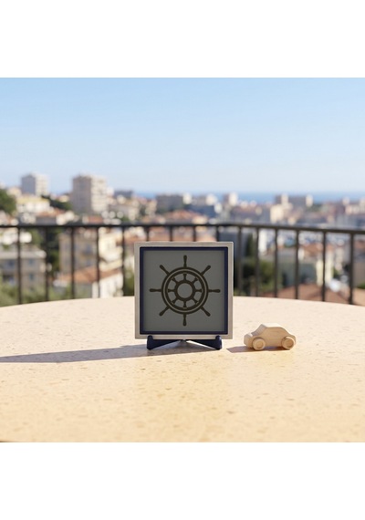 Dümen Silüetli Çağdaş Dekoratif Obje, Sevdikleriniz İçin Özgün Bir Armağan 10x10 Cm