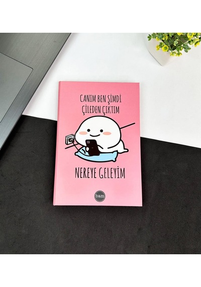 Canım Ben Şimdi Tasarımlı Kırtasiye Seti Çok Renkli