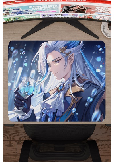 Neuvillette Genshin Impact Anime Gacha V3 - 48x40 Xl Gaming Mouse Pad Fare Altlığı