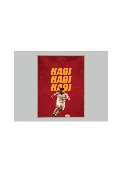 Hagı Poster Tek Parça Doğal Ahşap Çerçeveli Tablo Çok Renkli - 842066871 Çok Renkli